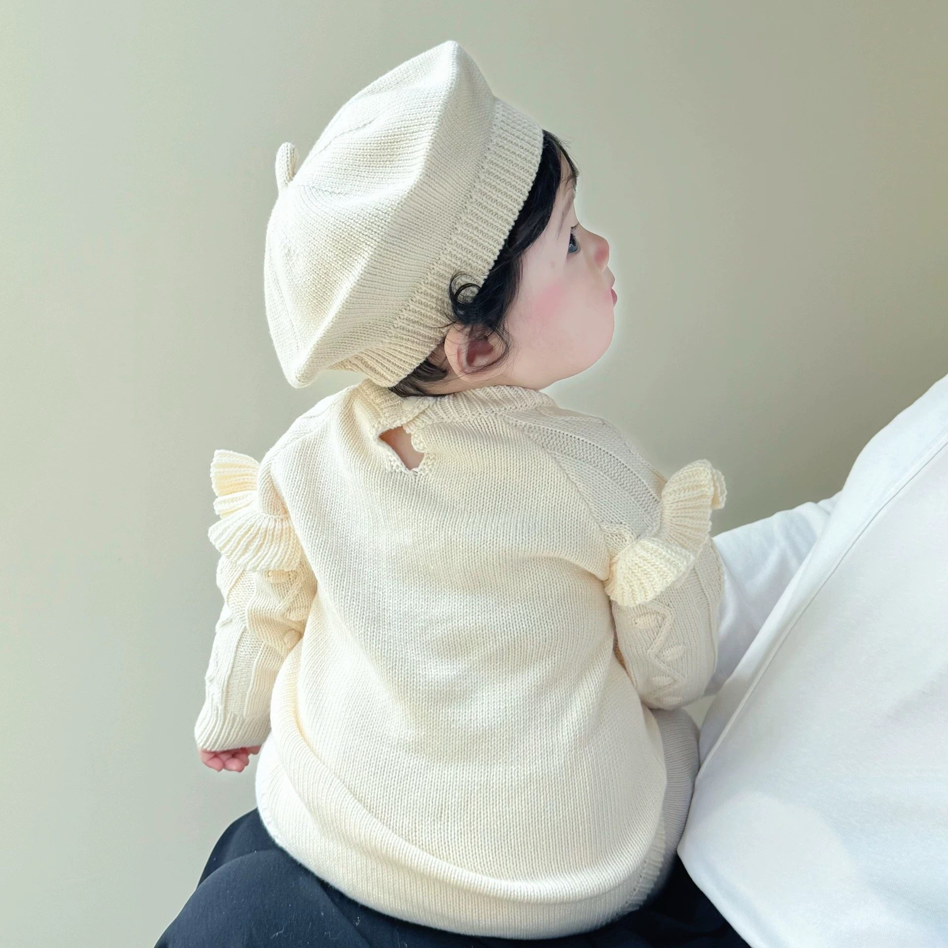 拉果拉婴儿帽子多巴胺韩系贝雷帽纯棉线针织帽毛线帽凹造型画家帽,淘宝优惠券,粉丝福利购,淘宝优惠卷