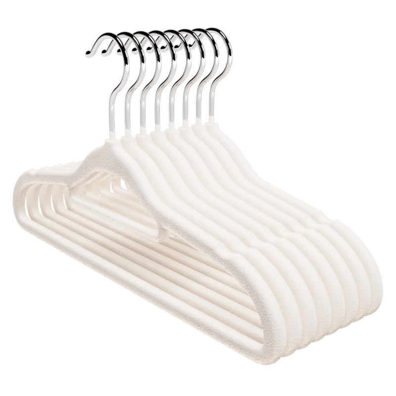 植绒衣架整理师专用防滑肩无痕衣架家用挂衣超薄儿童衣撑衣柜收纳,淘宝优惠券,粉丝福利购,淘宝优惠卷
