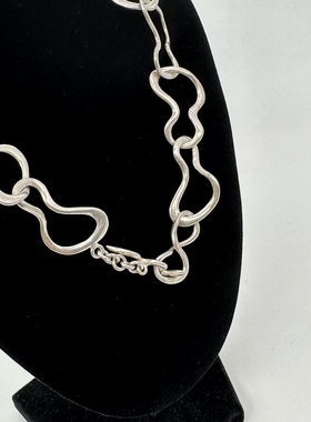 杭州米兰坊名牌寄售店 Folli Follie 925纯银圆环链条项链