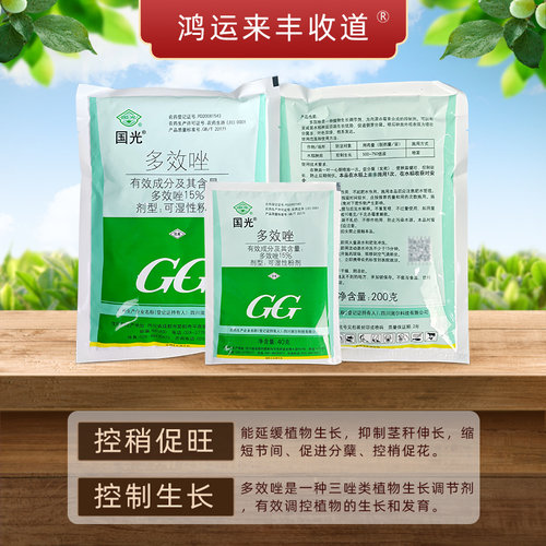 国光正品多效唑多效挫矮化剂矮壮植株水稻秧田控旺植物生长调节剂 - 图2