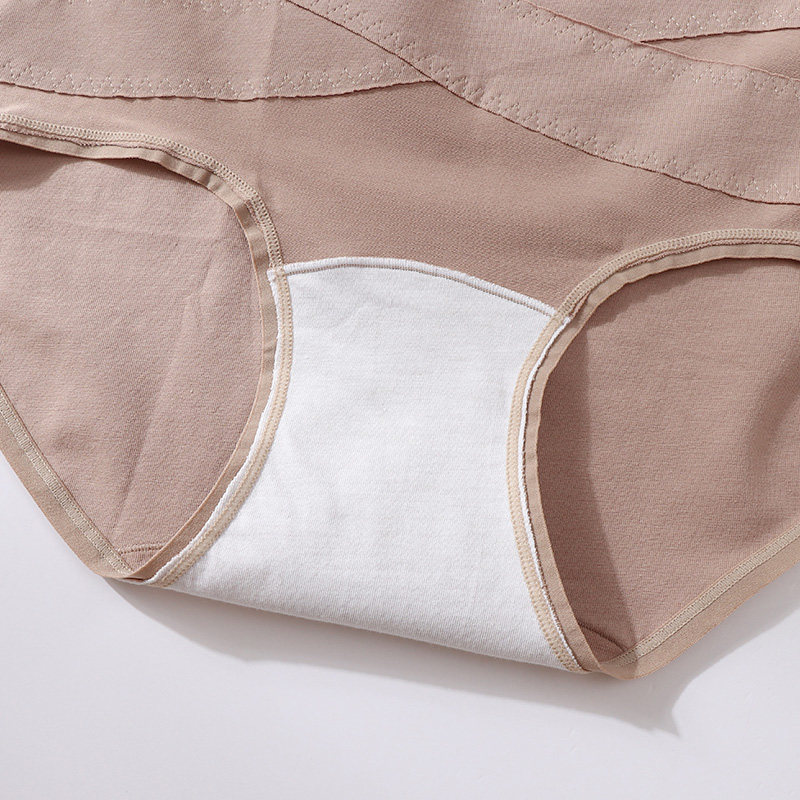 经典高腰X交叉收腹内裤女包臀裸感无痕大码纯棉弹力透气裆三角裤,淘宝优惠券,粉丝福利购,淘宝优惠卷