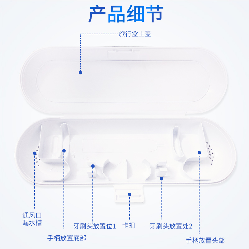 飞利浦电动牙刷HX3216HX3226HX6730HX6511HX6712原装旅行收纳盒装 - 图1