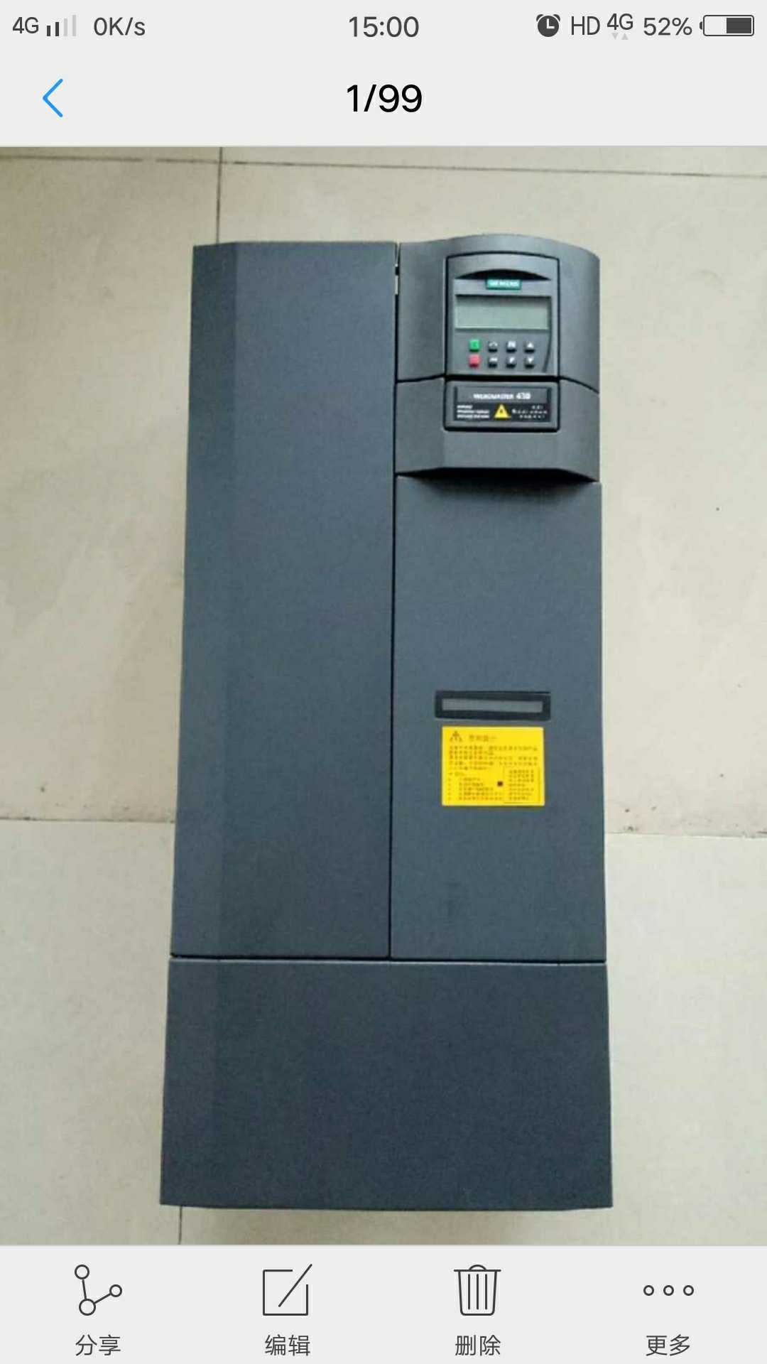 西门子变频器MM430 37KW 6SE6430-2UD33-7EB0漂亮功能包好议价 - 图1