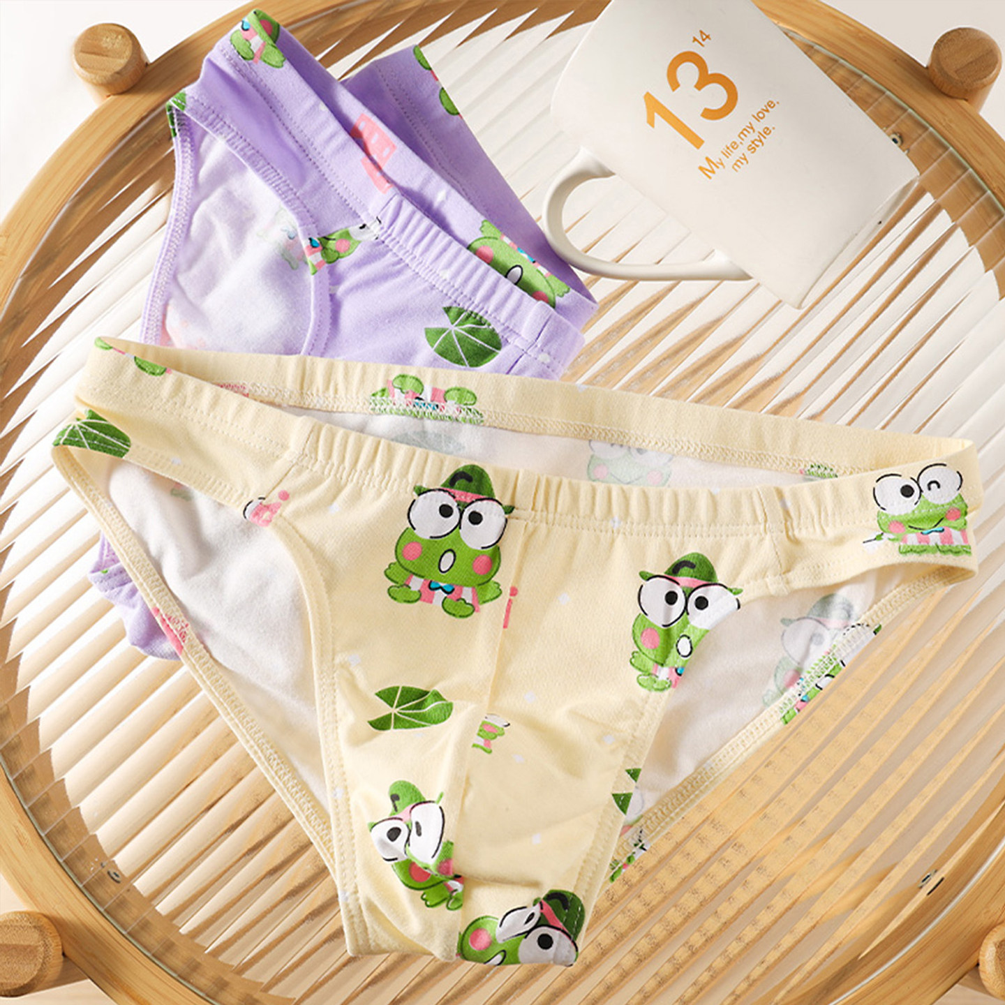 小清新小三角内裤男士纯棉透气印花青年男生个性可爱运动窄边中腰,淘宝优惠券,粉丝福利购,淘宝优惠卷