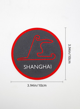 3d打印塑料工艺品上海F1赛事杯垫桌面摆件多色多功能玩具