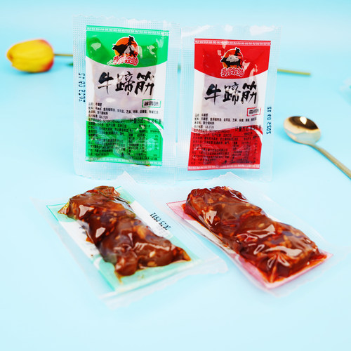 草原牧骑牛蹄筋即时卤味零食 内蒙古特产牛筋肉香辣烧烤 牛肉熟食 - 图1