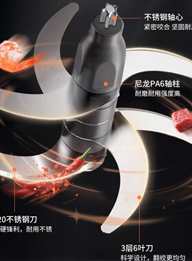 欧科电动绞肉机3升钛刀500W