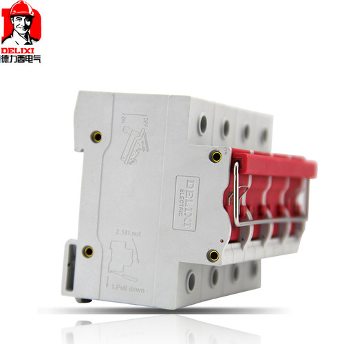 德力西 拉环式隔离开关CDH3-63 1P 2P 3P 4P 63A 32A可视分断开关 - 图0