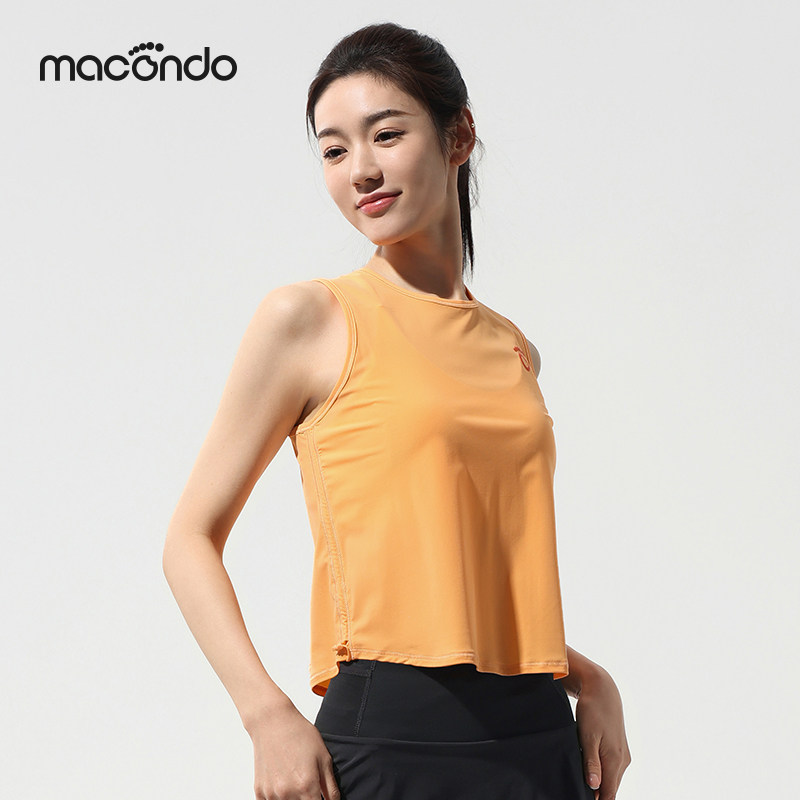 马孔多夏季女子跑步运动背心凉感防晒轻薄速干健身无袖T恤训练服,淘宝优惠券,粉丝福利购,淘宝优惠卷