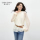 ເສື້ອຢືດ chiffon ruffled Qiushui Yiren