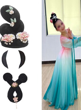 演出假发头饰假发包复古汉服发饰