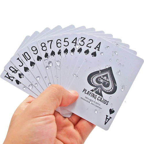 Цветная бумага, пластиковые водонепроницаемые игральные карты из ПВХ для взрослых, 13 года, можно стирать, оптовые продажи, увеличенная толщина