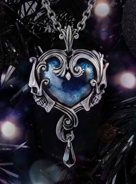 英国A牌正品隐晦之心哥特项链