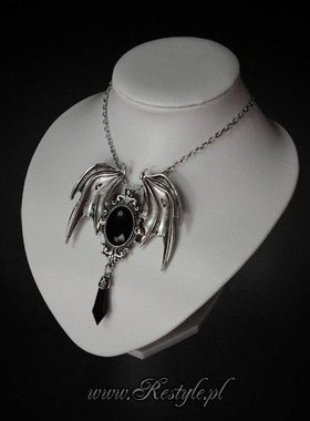 复古蝙蝠翅膀朋克风项链