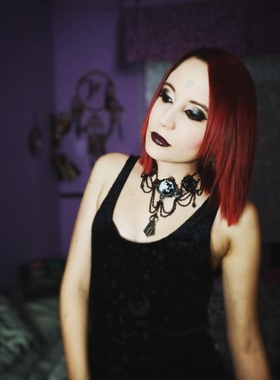 东欧哥特restyle复古满月项链