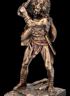 维京中世纪大力神微型摆件