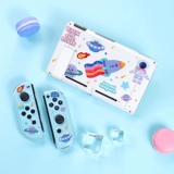 Switch защитная оболочка Nintendo NS Срок службы с отколенной батареей Прозрачная тема Прозрачная ручка мягкой оболочки TPU Anti -Drop