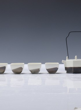 新中式茶室摆设桌面茶几八角茶具