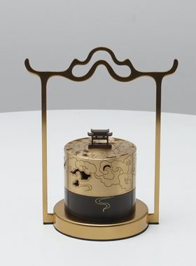 新中式古典铁艺铜摆件家居客厅玄关酒柜博古架摆设高级感软装饰品