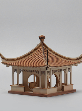 新中式风凉亭样板房间软装饰品