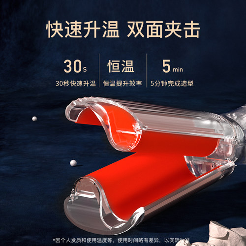 雷瓦蛋卷头卷发棒蛋蛋卷卷发神器女蛋糕羊毛卷水波纹波浪蓬松夹板 - 图1