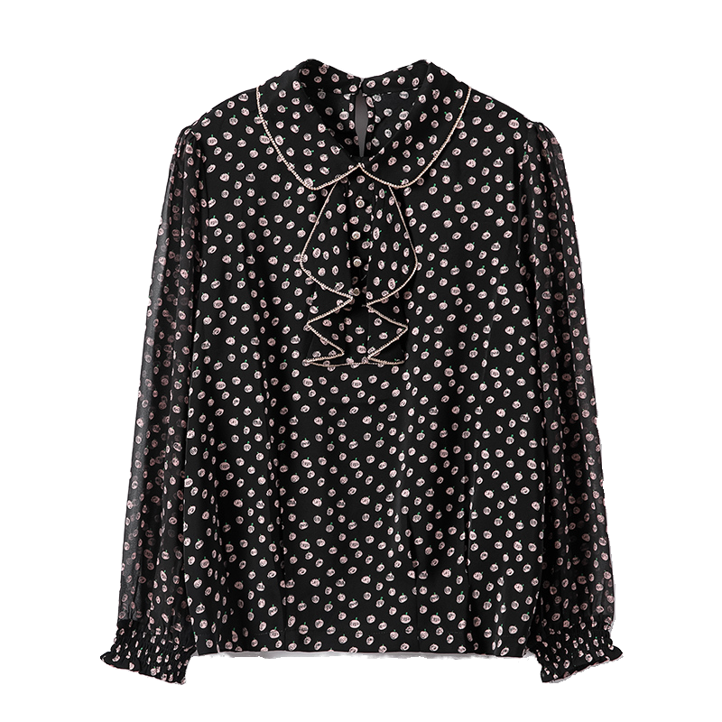 雪纺长袖女新款2021年秋装欧货衬衫 璨盛衬衫