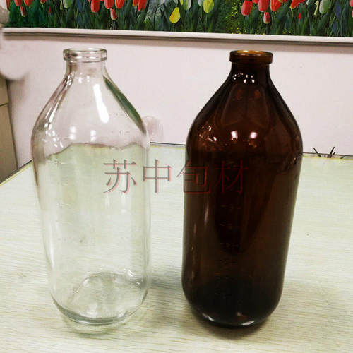 1000ml硼硅输液瓶钠钙盐水瓶番茄酱瓶留样瓶生物试剂瓶口服液包装 - 图0