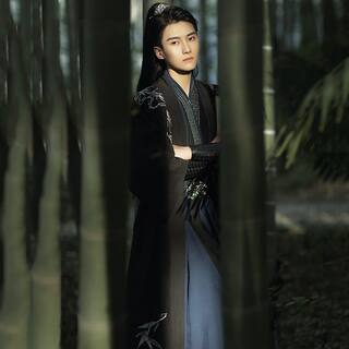 Hanfu made in the song dynasty, changgan temple's three-pleated skirt, men's and women's cp couple's three-piece set, autumn and winter daily embroidery