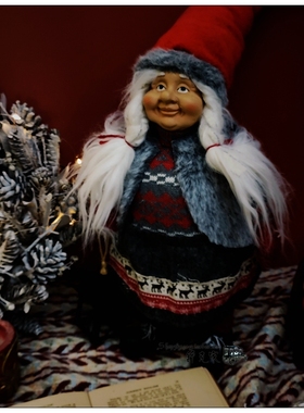 树脂布艺欧式客厅圣诞节人物