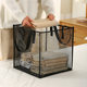 Folding dirty clothes basket large capacity portable clothes storage basket