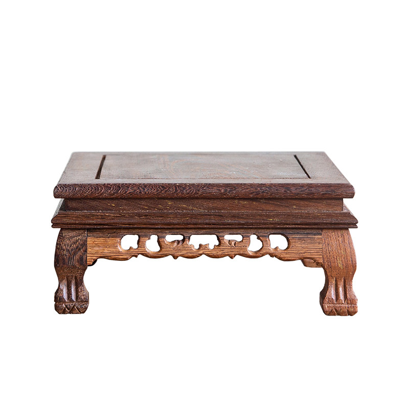 黑檀木小花架底托 花瓶摆件花器实木底座 桌面盆景摆放植物矮木架,淘宝优惠券,粉丝福利购,淘宝优惠卷