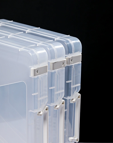 Япония KM.6318. Принесите портативную кассовую кассовую кассовую кассу A4 Прозрачная пластиковая коробка сортировки данных сортировки данных