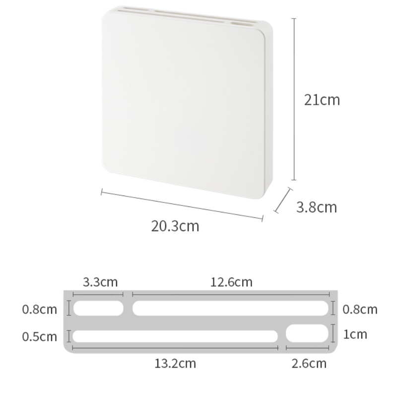 刀架置物架壁挂橱柜门后隐藏式刀架刀剪具收纳架免钉米木日式6109 - 图3