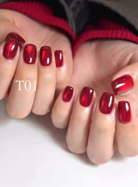 日本enoi×TAT限量猫眼胶红色