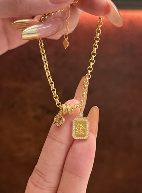 古法5D手串手链足金999水贝黄金发财有钱手链2026新款送礼送女友