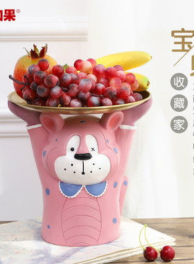 美式卡通动物钥匙收纳老虎摆件