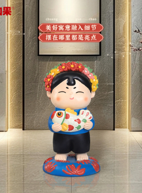 唐小圆簪花围摆件泉州旅游文创