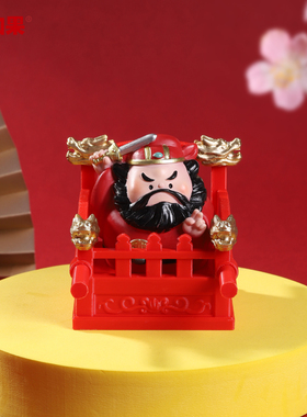 Q版游神轿子摆件妈祖财神坐轿