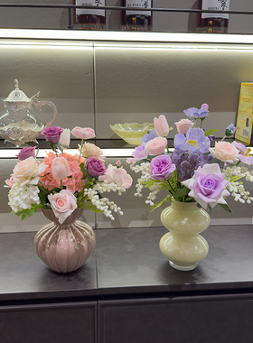 wo+高品质手感保湿花束餐桌摆放