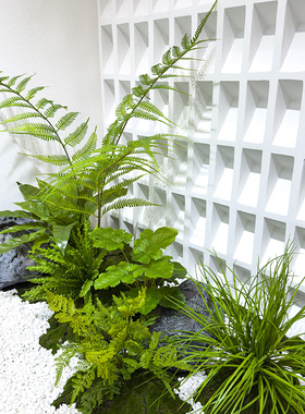 wo+仿真植物单支绿植插花造景