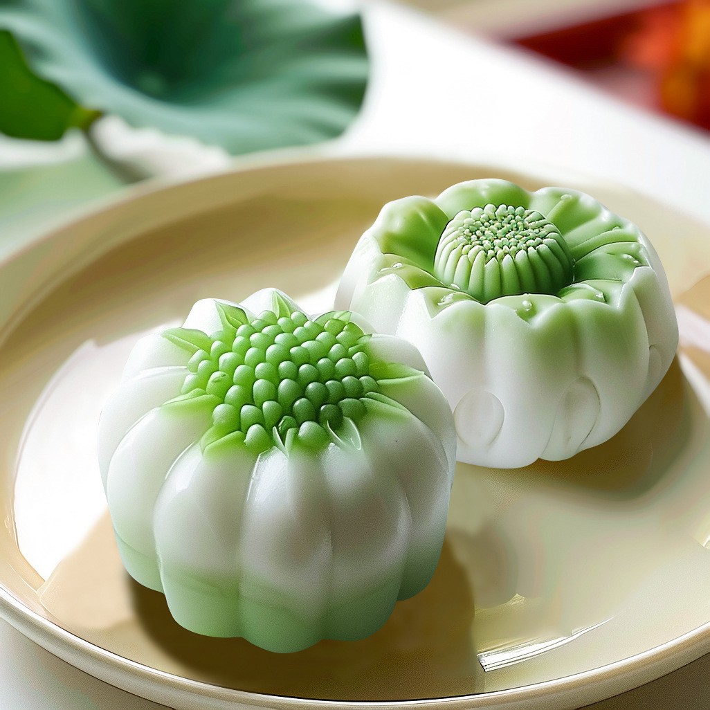 花苞绿豆糕模具糯米糕DIY自制莲花迷你月饼茶果子磨具花朵糕点模