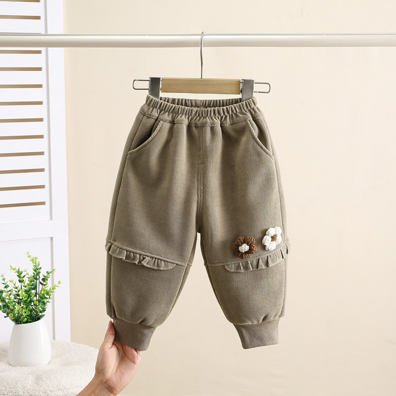 女童加绒裤子秋冬外穿小童一体绒洋气女宝宝卫裤保暖裤婴儿长裤潮,淘宝优惠券,粉丝福利购,淘宝优惠卷