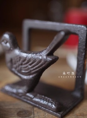 铸铁复古纸巾架餐巾纸立座