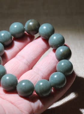 新疆和田玉籽料钥匙小挂件吊坠项链牌转运珠蓝调圆珠手串玉石手链