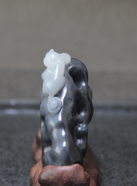 新疆和田玉籽料原石吊坠挂件男女款项链坠子太湖石小摆件太湖石猴