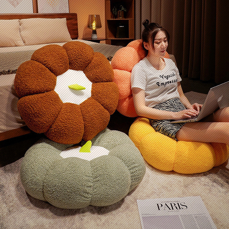 Pumpkin futon cushion floor pouf lazy living room fart