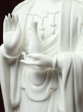 【感恩结缘优惠】戴玉堂陶瓷观音菩萨佛像大势至菩萨供奉家用摆件