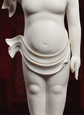 戴玉堂陶瓷摆件《浴佛太子佛》林建平德化白瓷佛像客厅的工艺品