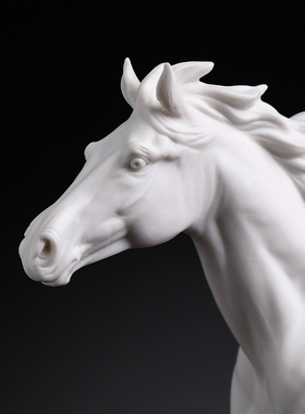 戴玉堂蔡国海陶瓷摆件《志在千里》办公室桌面玄关马摆设家居饰品