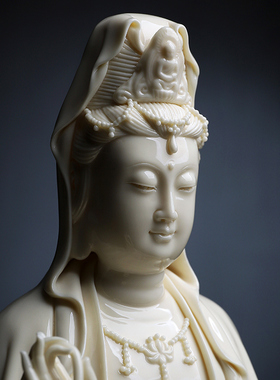 戴玉堂周金田陶瓷摆件《杨柳观音仿古瓷》佛像观世音菩萨供奉家用